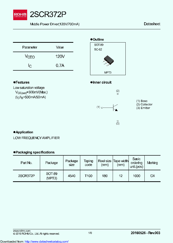 2SCR372P_8454957.PDF Datasheet