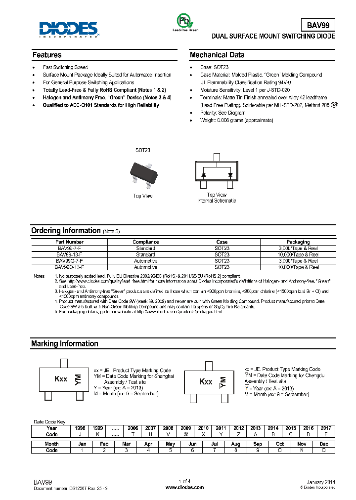 BAV99-7-F_8454747.PDF Datasheet