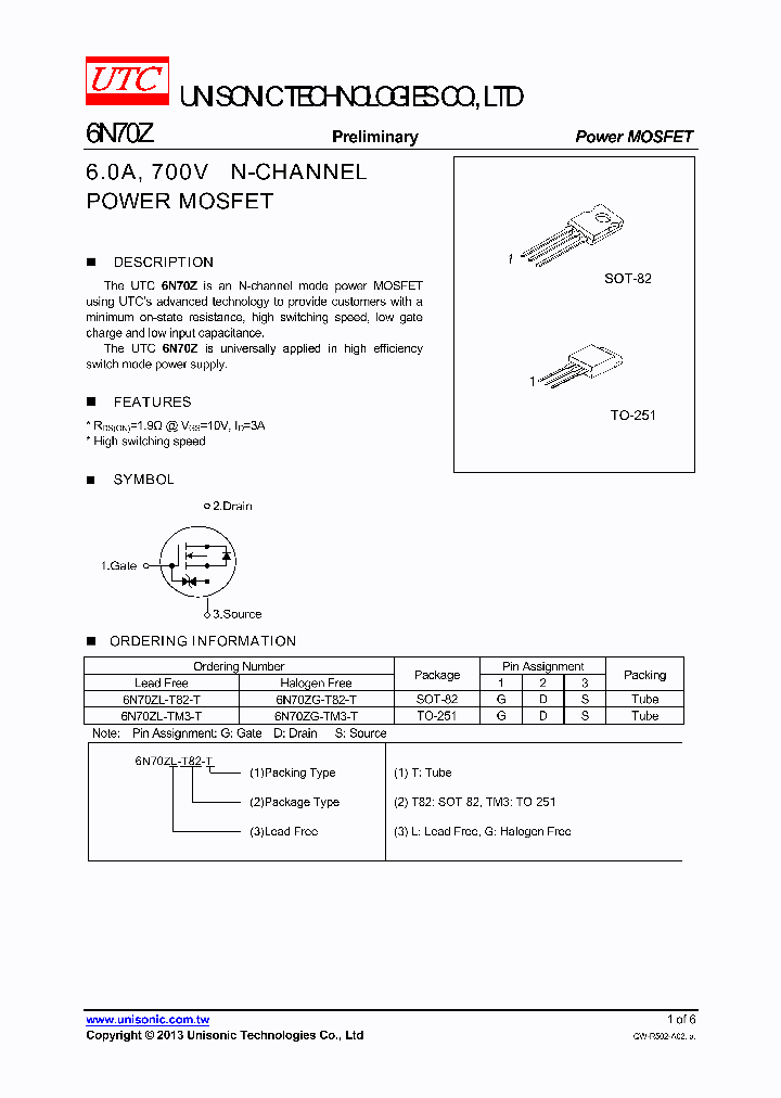 6N70ZL-T82-T_8462583.PDF Datasheet