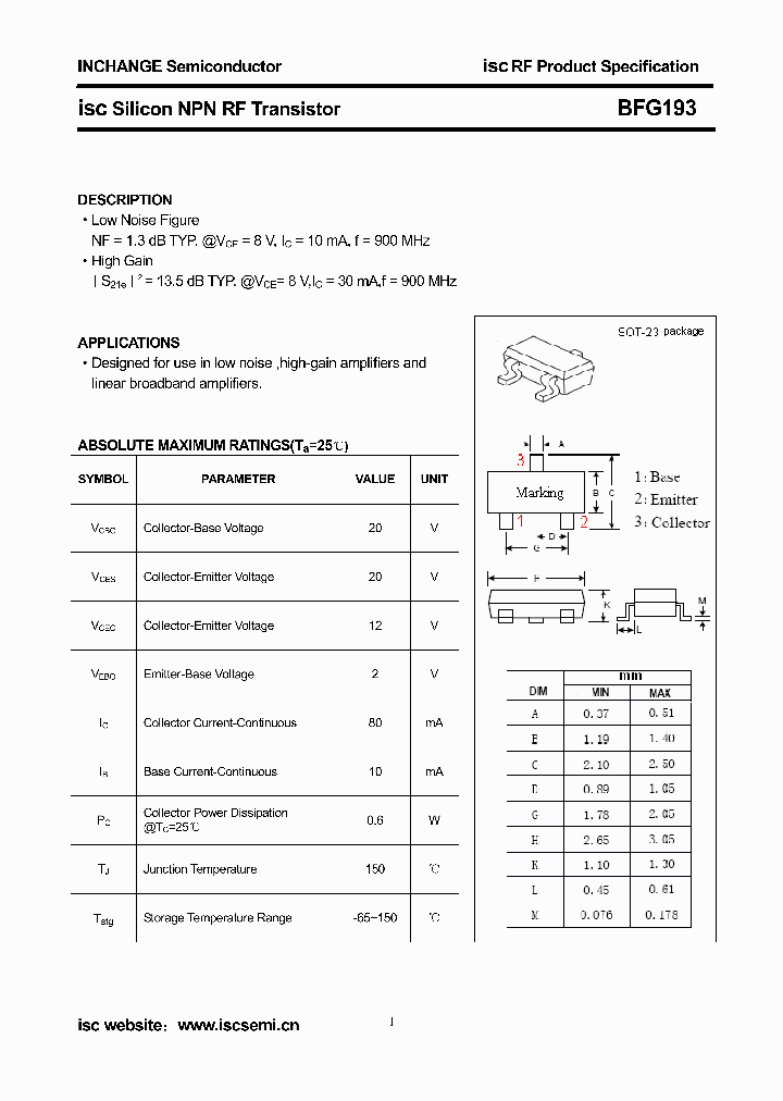 BFG193_8463654.PDF Datasheet