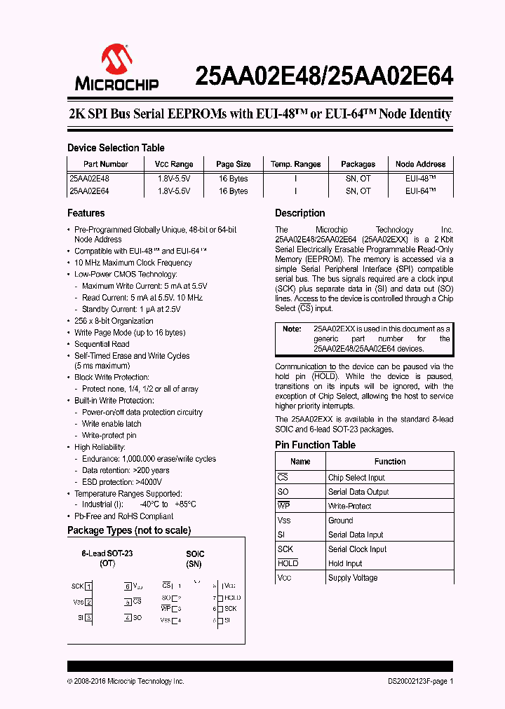 25AA02E64ISN_8465020.PDF Datasheet