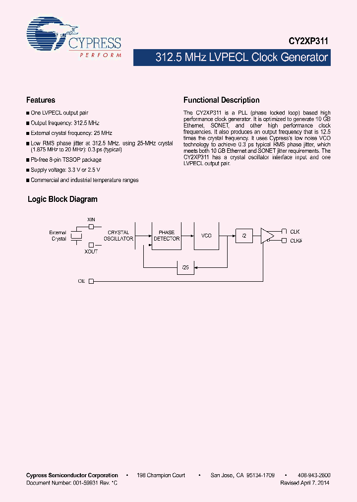 CY2XP311ZXC_8470045.PDF Datasheet