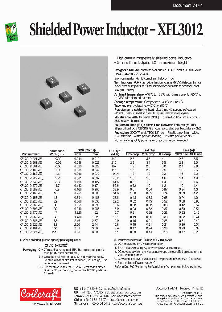 XFL3012-361MEC_8472307.PDF Datasheet