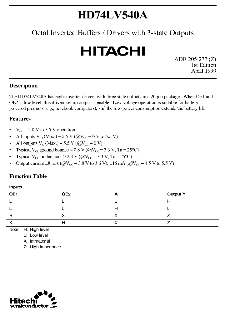 HD74LV540A_8475280.PDF Datasheet