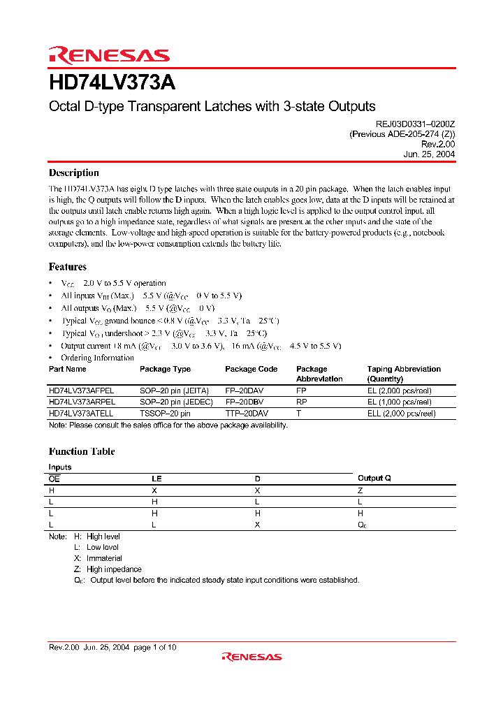 HD74LV373A_8476615.PDF Datasheet