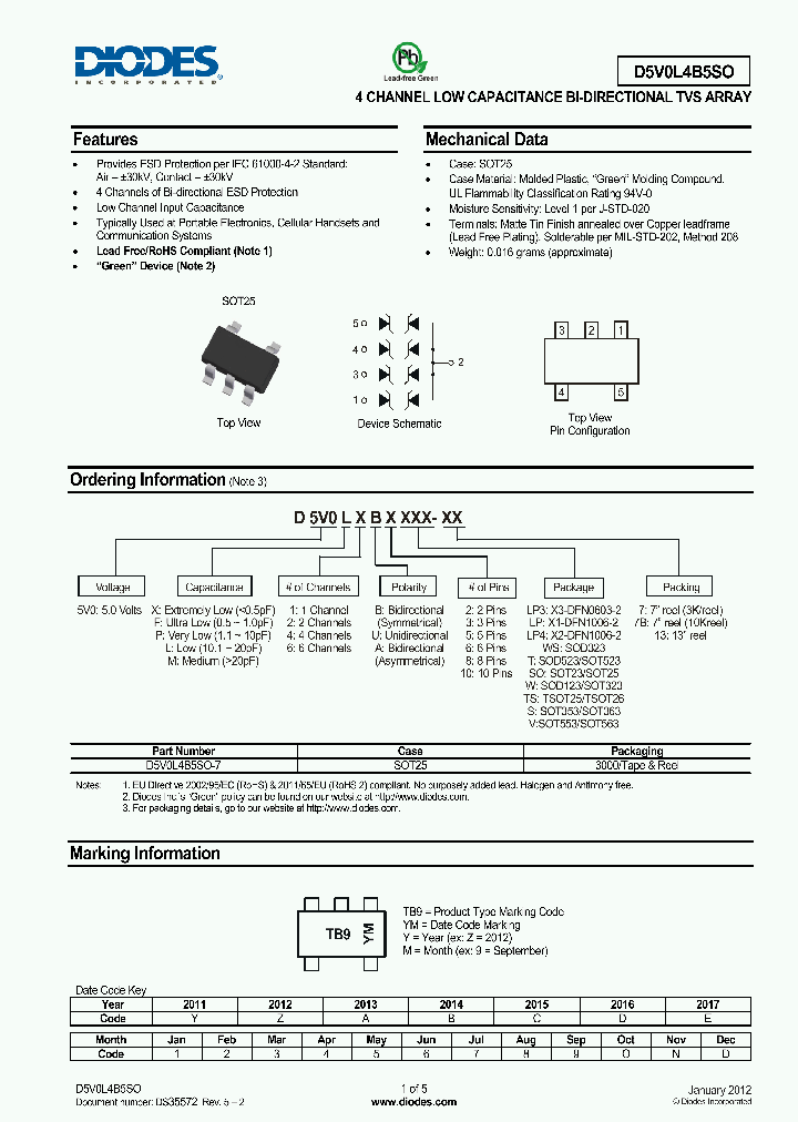 D5V0L4B5SO_8483221.PDF Datasheet