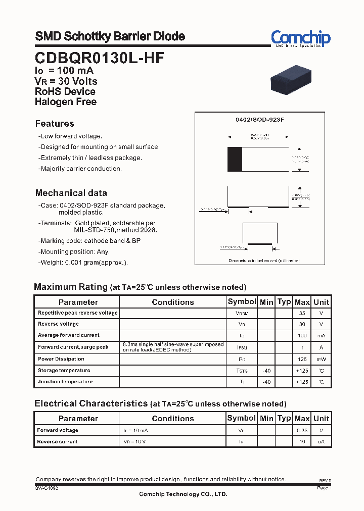 CDBQR0130L-HF_8485440.PDF Datasheet