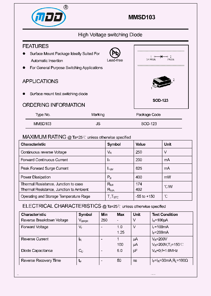 MMSD103_8490587.PDF Datasheet