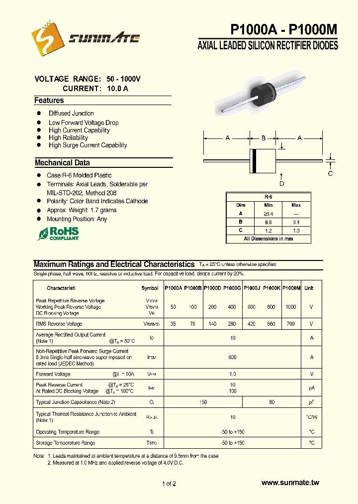 P1000A_8496559.PDF Datasheet