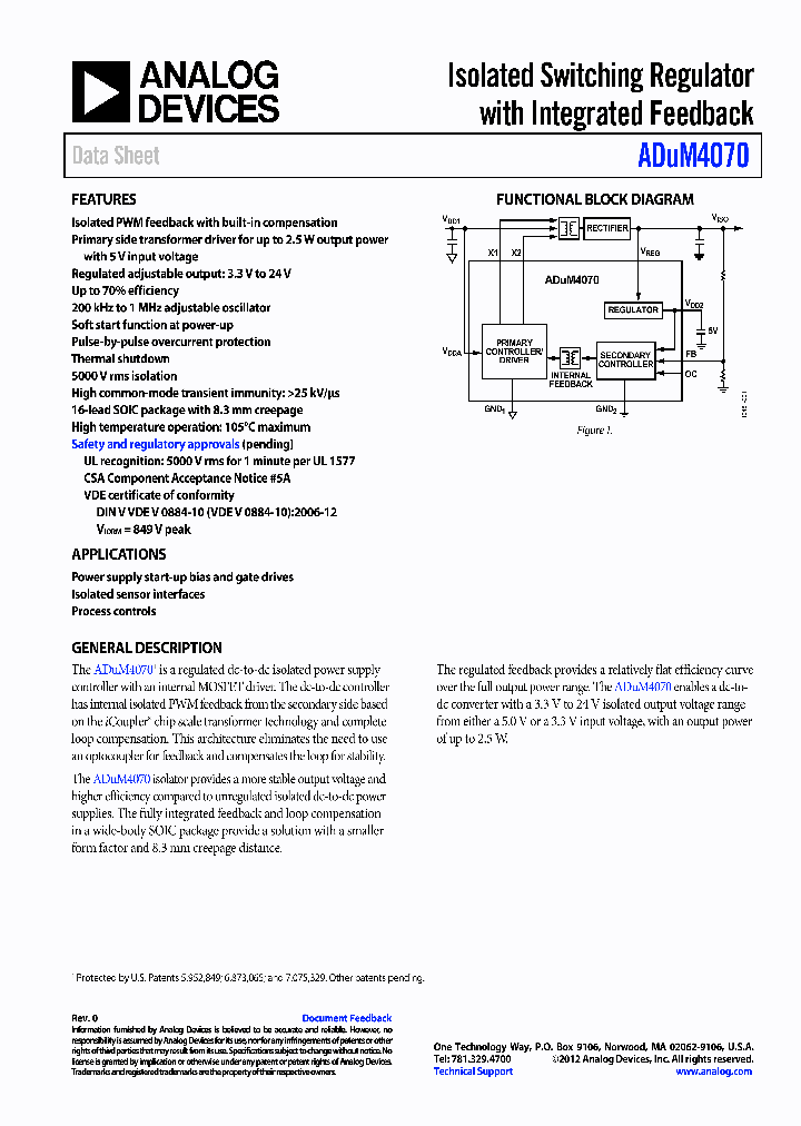 ADUM4070_8500558.PDF Datasheet