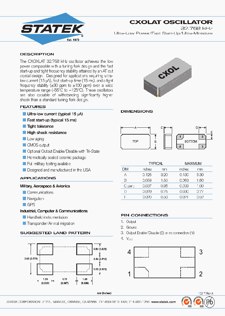 CXOLAT_8505414.PDF Datasheet