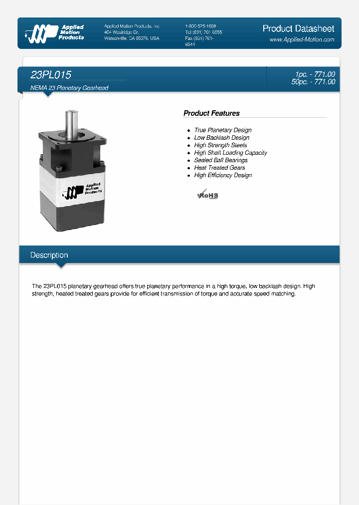 23PL015_8507623.PDF Datasheet