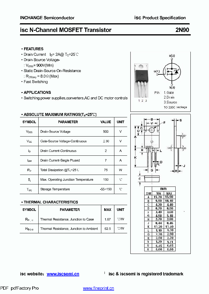 2N90_8509818.PDF Datasheet