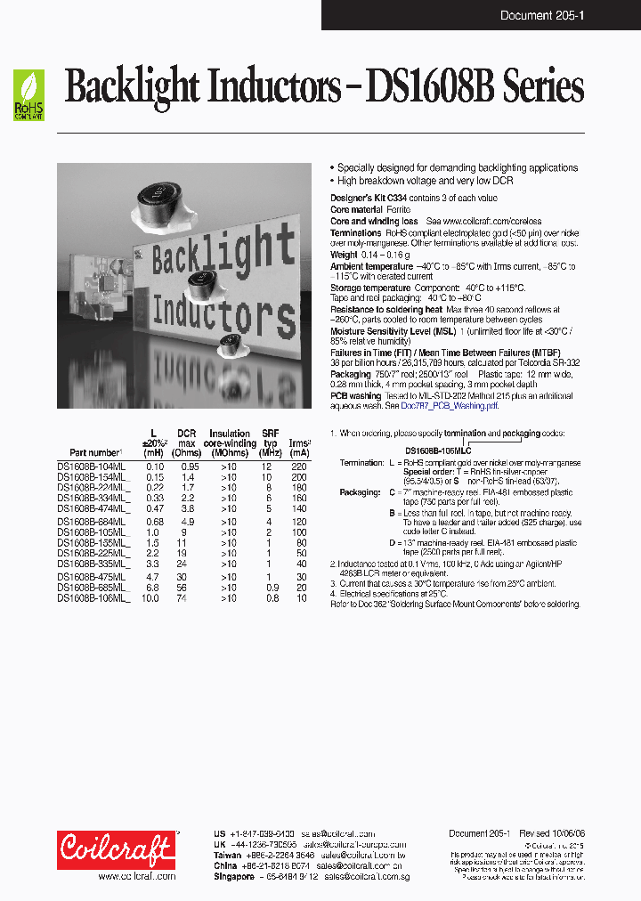 DS1608B-106ML_8528523.PDF Datasheet