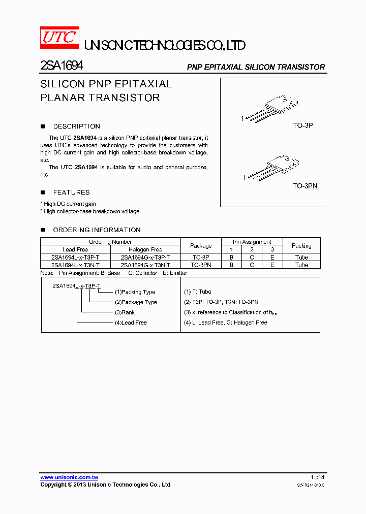 2SA1694G-O-T3N-T_8529573.PDF Datasheet