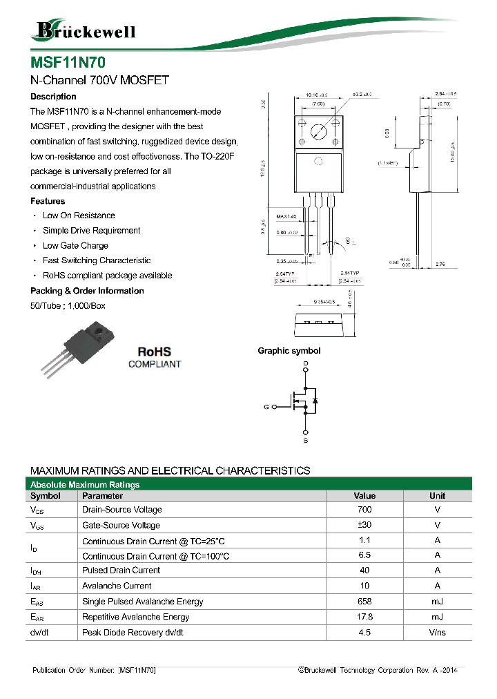 MSF11N70_8534151.PDF Datasheet