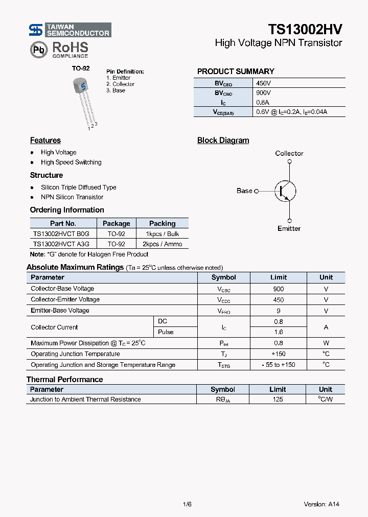 TS13002HVCTB0G_8541597.PDF Datasheet