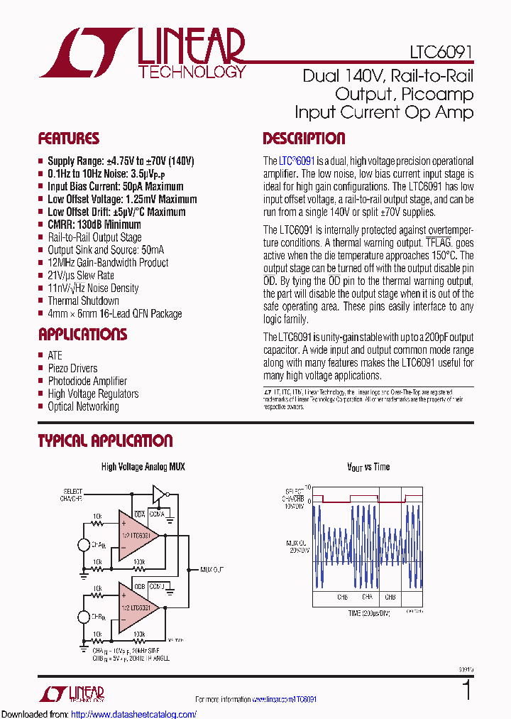 LTC6091HUFETRPBF_8541681.PDF Datasheet