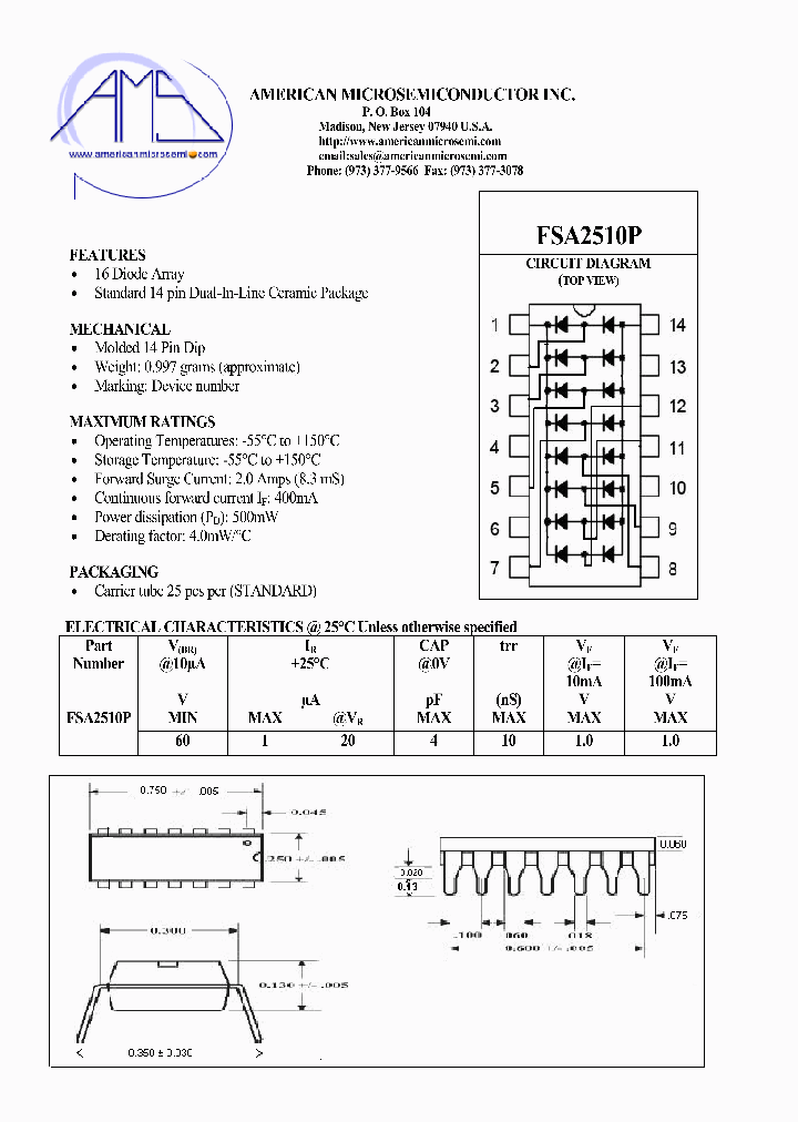 FSA2510P_8546311.PDF Datasheet