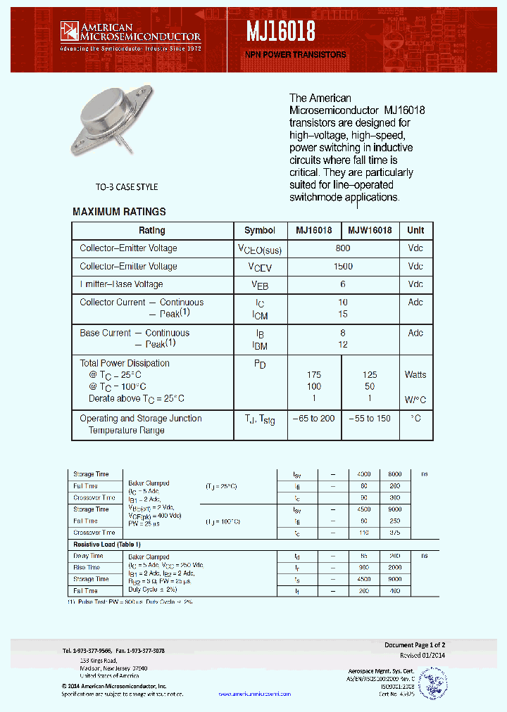 MJ16018_8546325.PDF Datasheet