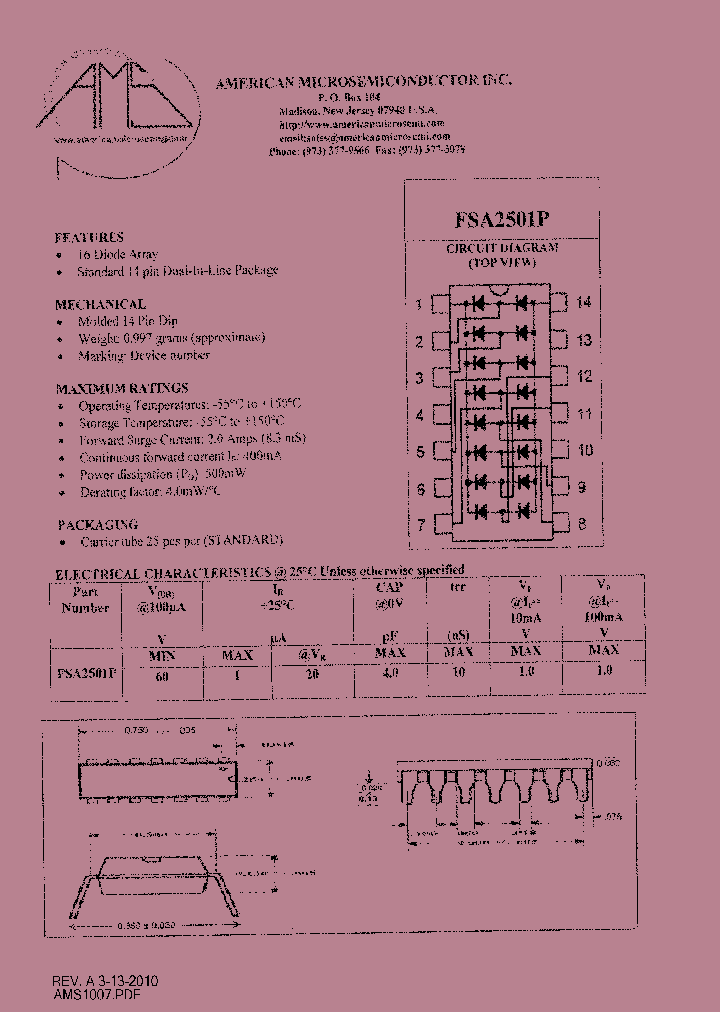 FSA2501P_8548087.PDF Datasheet