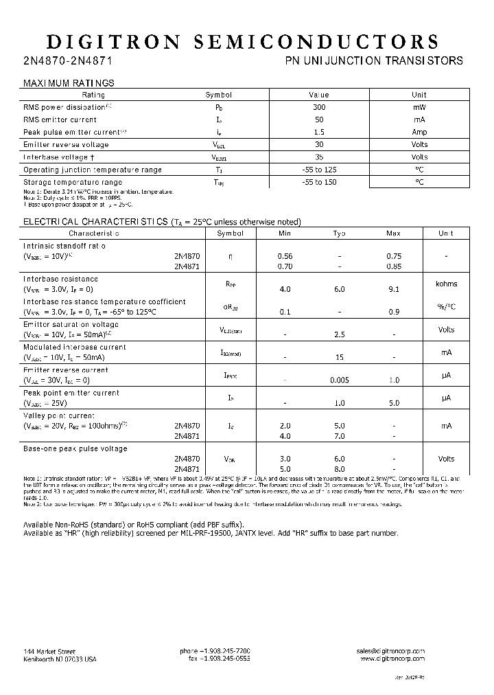 2N4870_8552185.PDF Datasheet