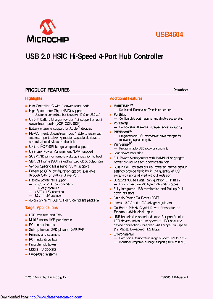 USB4604-1070HN-TR_8552670.PDF Datasheet