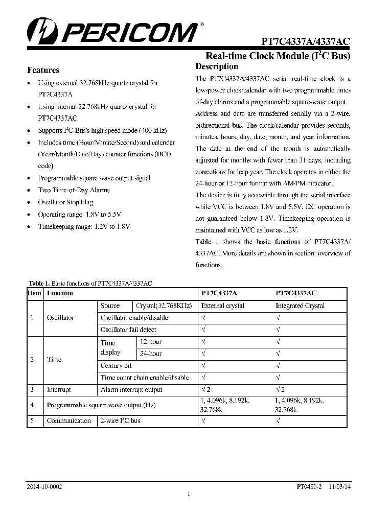 PT7C4337ACZSAE_8556945.PDF Datasheet