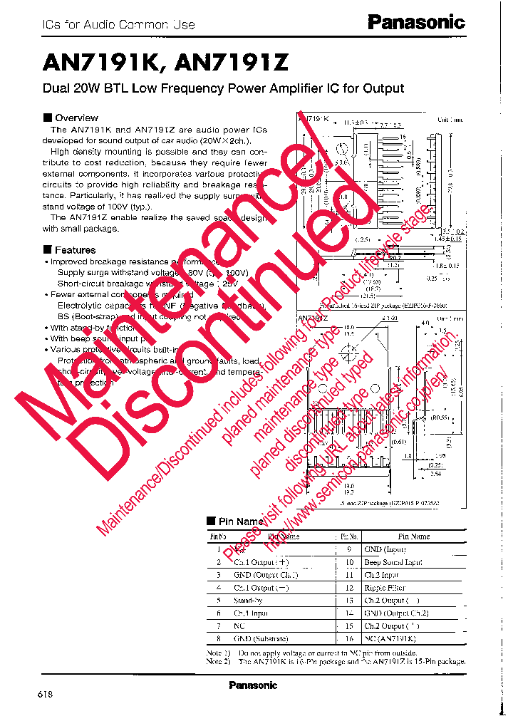 AN7191Z_8557299.PDF Datasheet