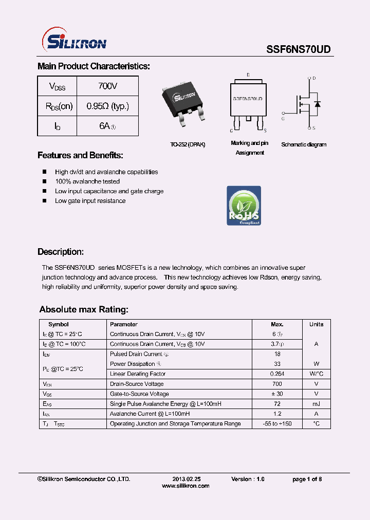 SSF6NS70UD_8561586.PDF Datasheet