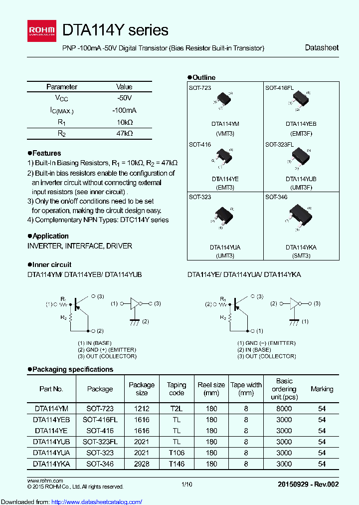 DTA114YEBTL_8565760.PDF Datasheet