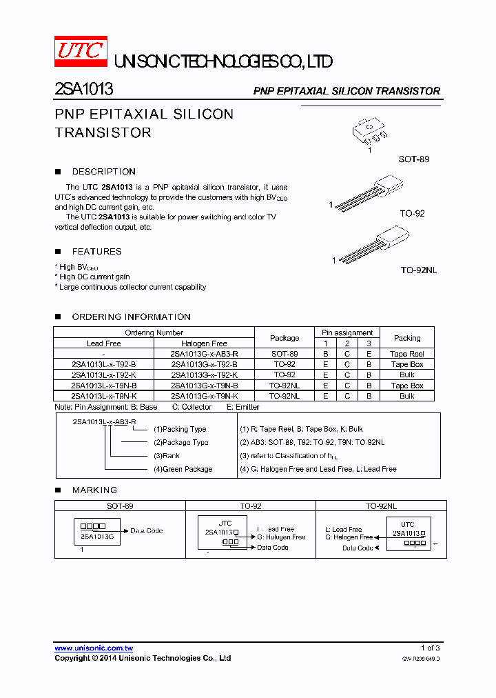 2SA1013G-X-AB3-R_8568949.PDF Datasheet