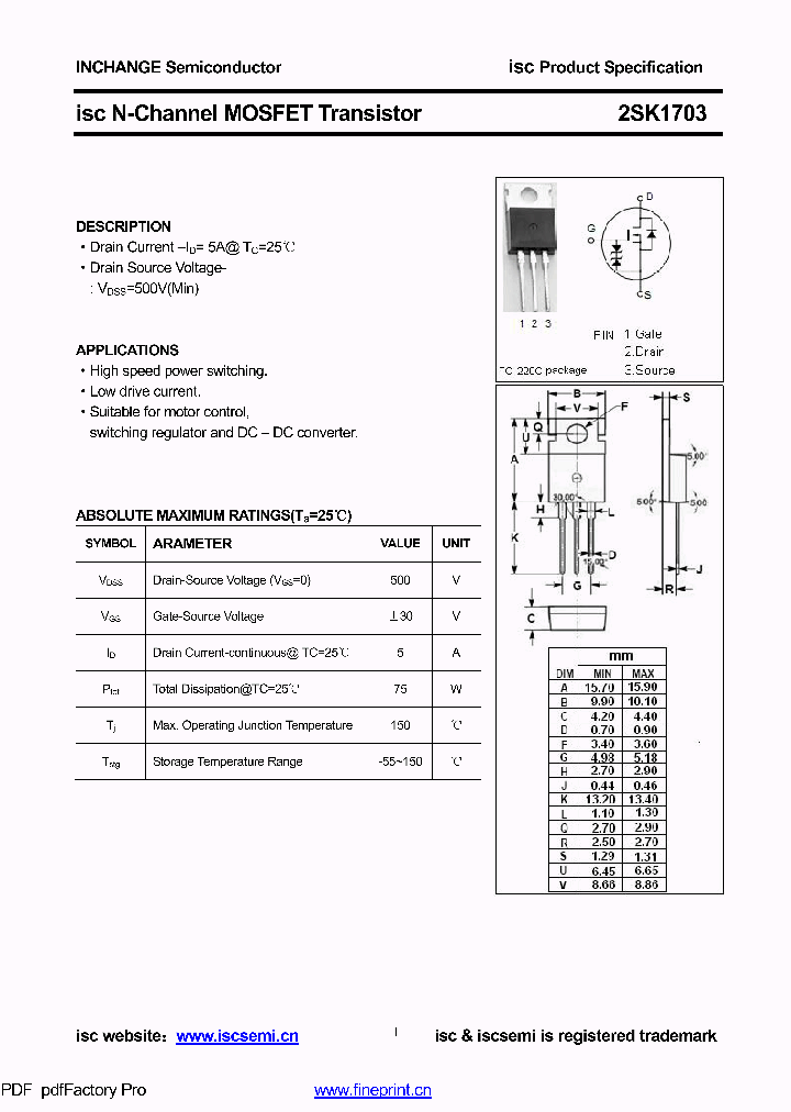 2SK1703_8572042.PDF Datasheet