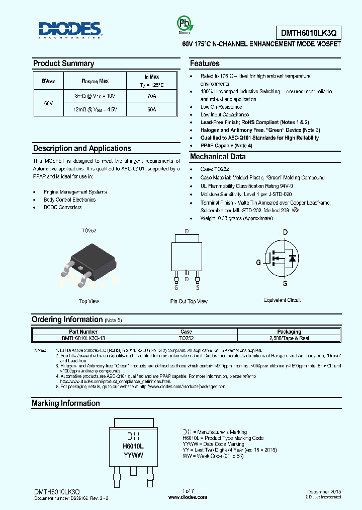 DMTH6010LK3Q-13_8580306.PDF Datasheet