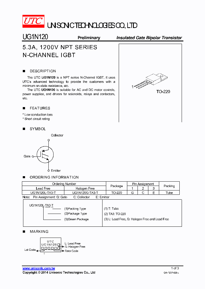 UG1N120L-TA3-T_8594799.PDF Datasheet