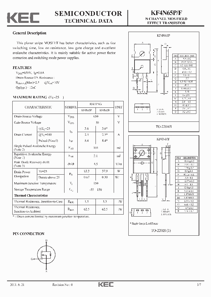 KF4N65P-15_8595490.PDF Datasheet