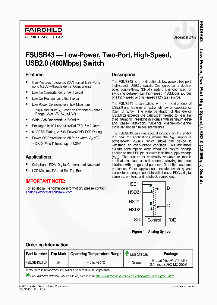 FSUSB43_8596528.PDF Datasheet