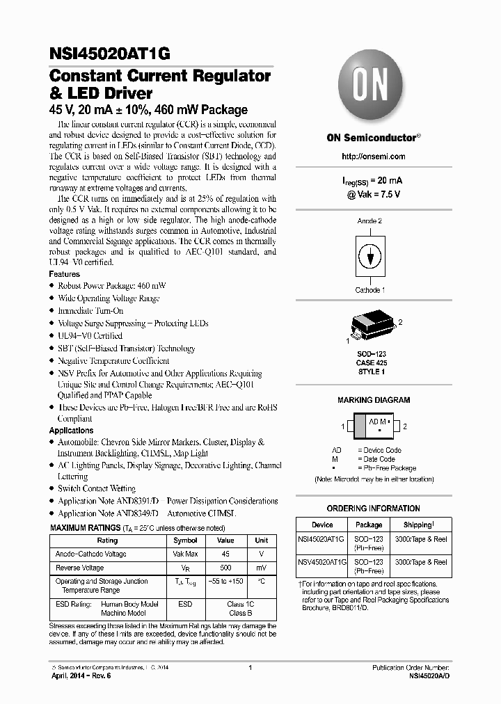 NSV45020AT1G_8598572.PDF Datasheet