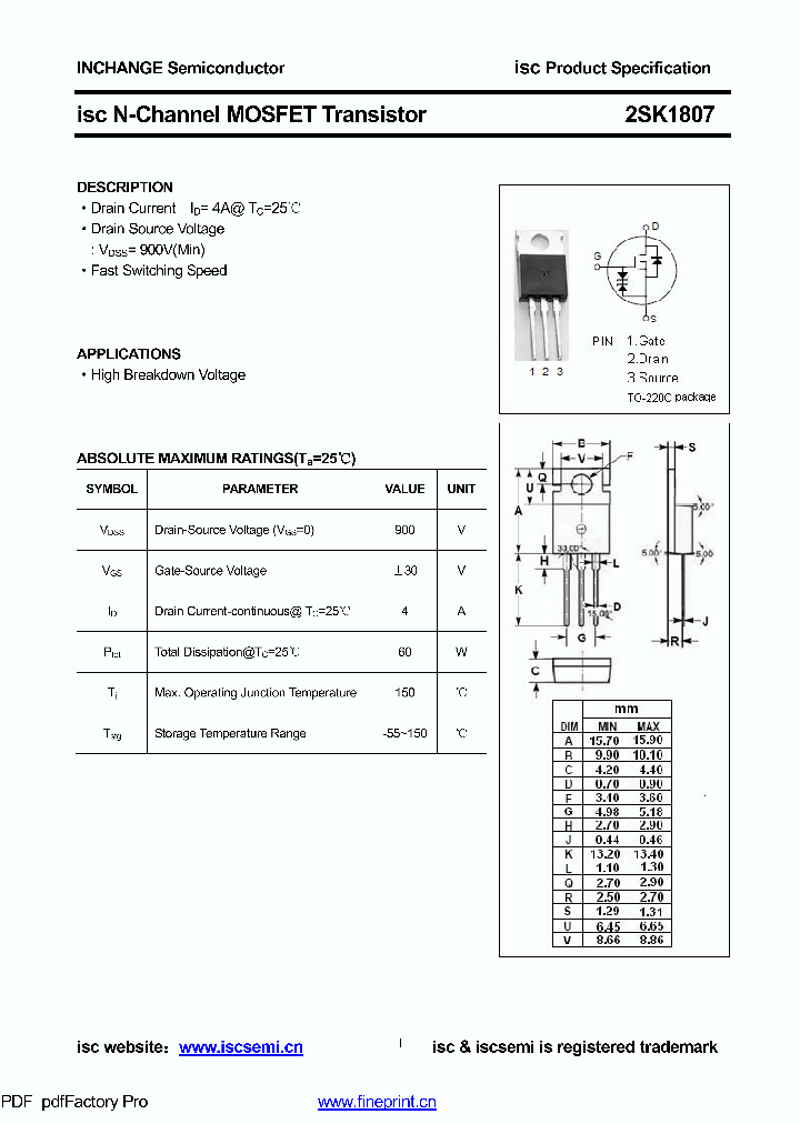 2SK1807_8599033.PDF Datasheet