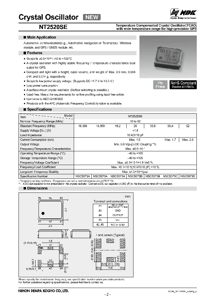 NT2520SE_8607076.PDF Datasheet