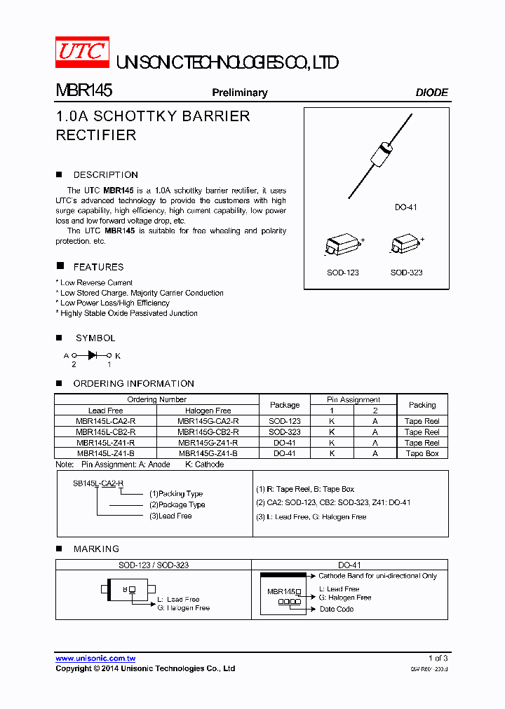 MBR145G-CB2-R_8611278.PDF Datasheet
