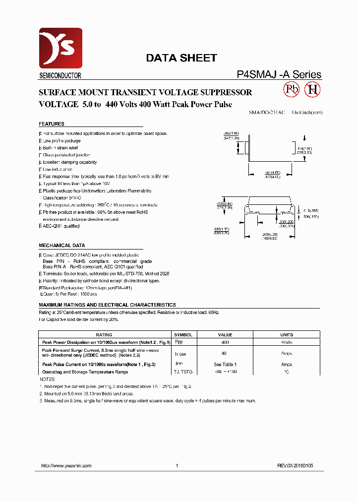 P4SMAJ60A_8612283.PDF Datasheet