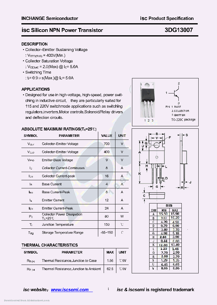 3DG13007_8616221.PDF Datasheet