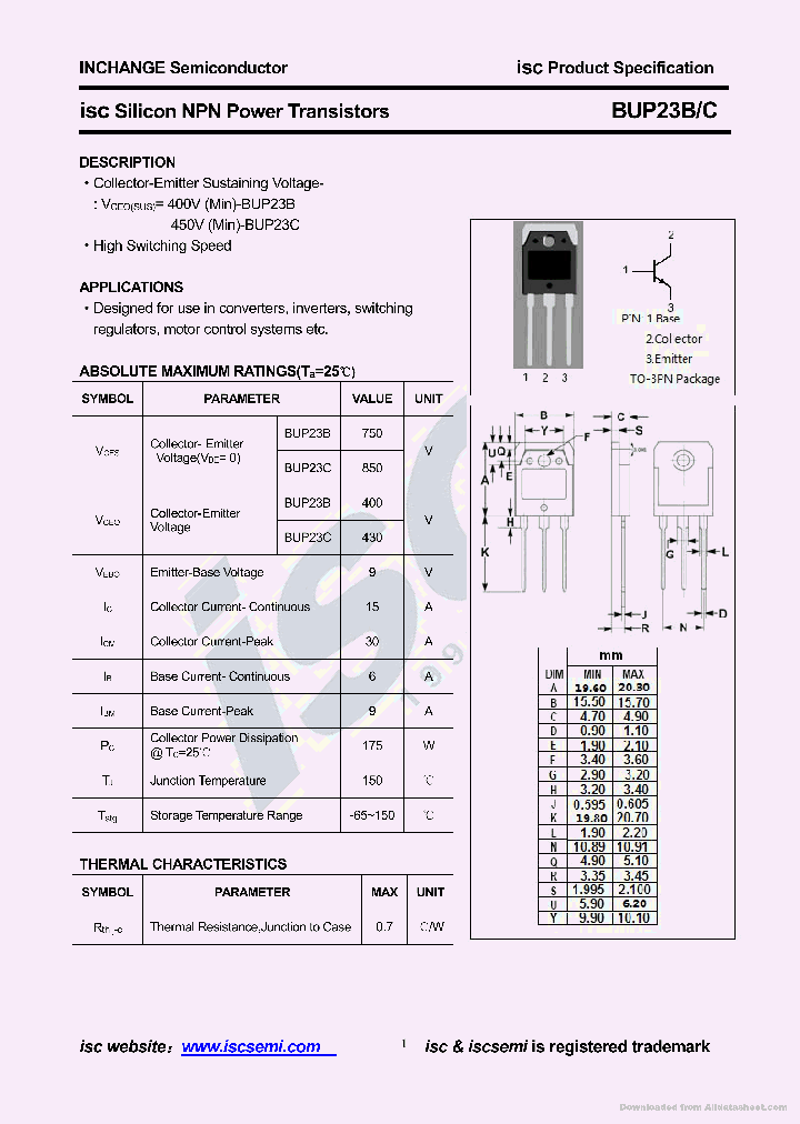 BUP23C_8617201.PDF Datasheet