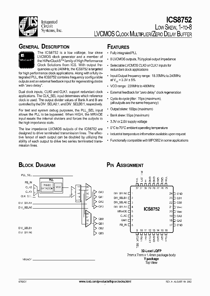 ICS8752_8617956.PDF Datasheet