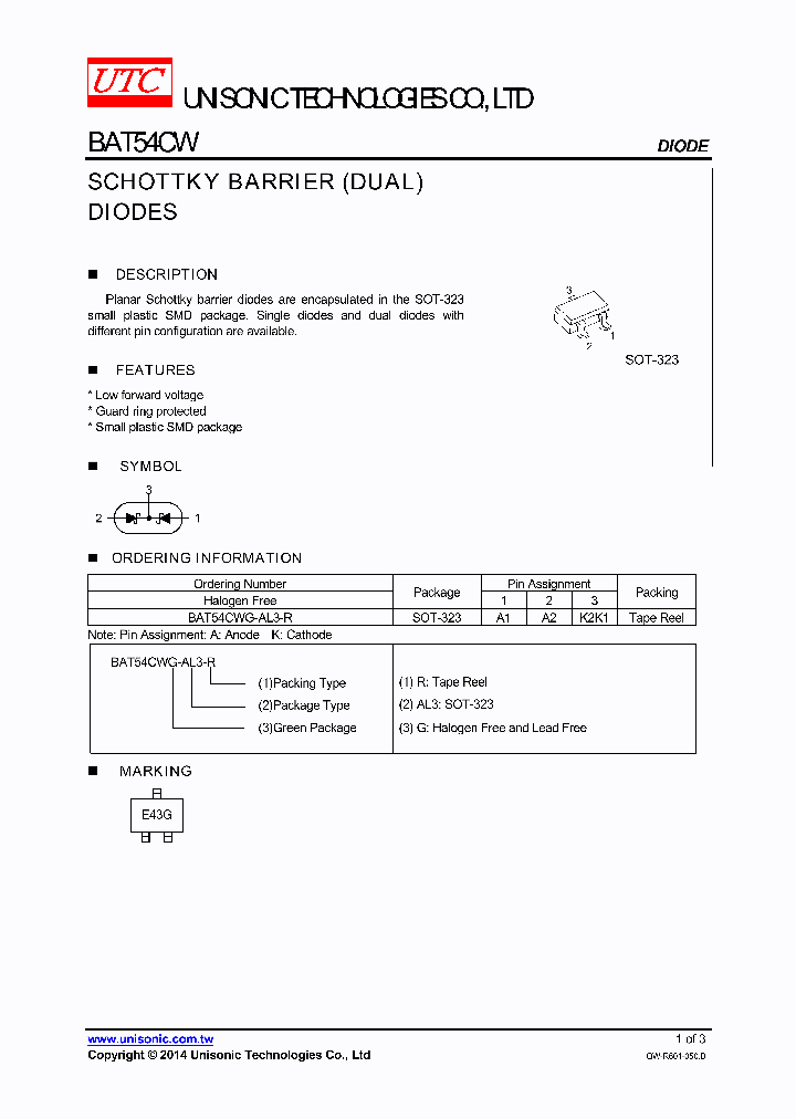 BAT54CWG-AL3-R_8624135.PDF Datasheet