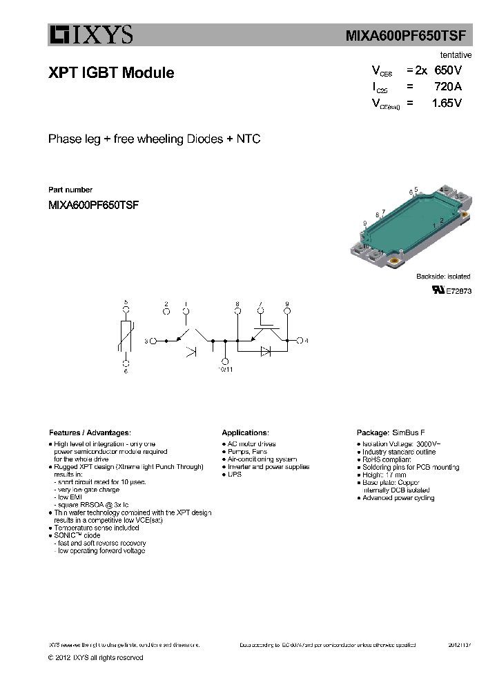 MIXA600PF650TSF_8635304.PDF Datasheet