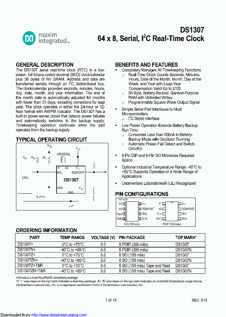 DS1307ZNTRC02_8638353.PDF Datasheet