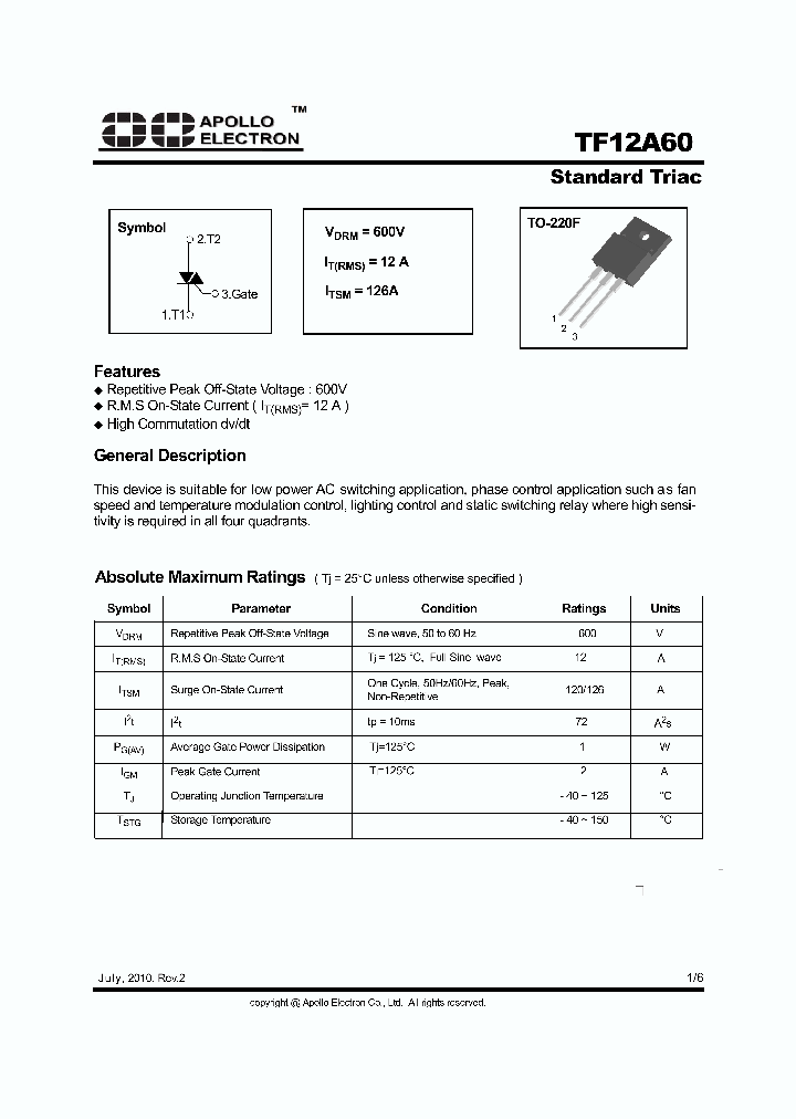 TF12A60_8639798.PDF Datasheet