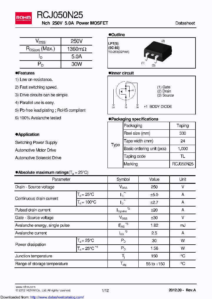 RCJ050N25_8655569.PDF Datasheet